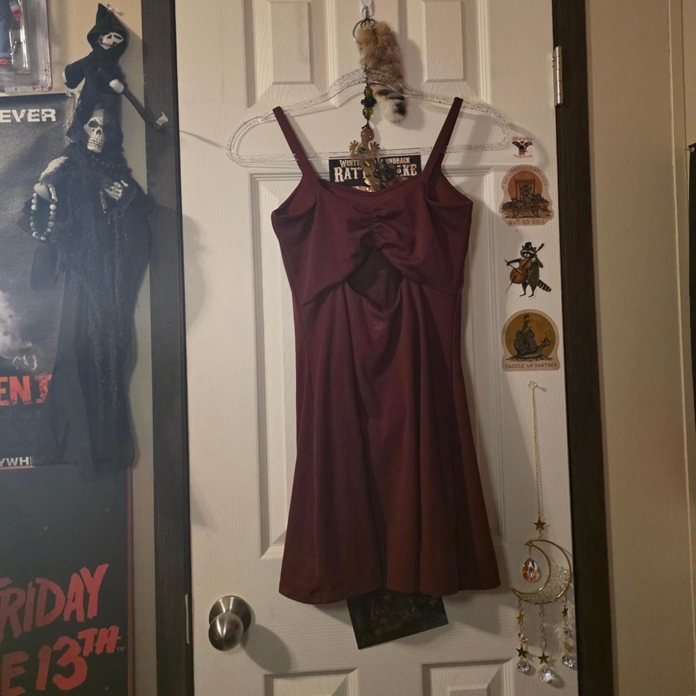 Target Wine Spaghetti Strap Mini Dress